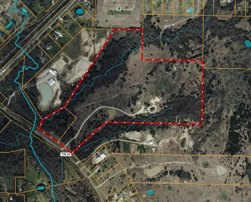 Map of property location featuring property boundaries highlighted