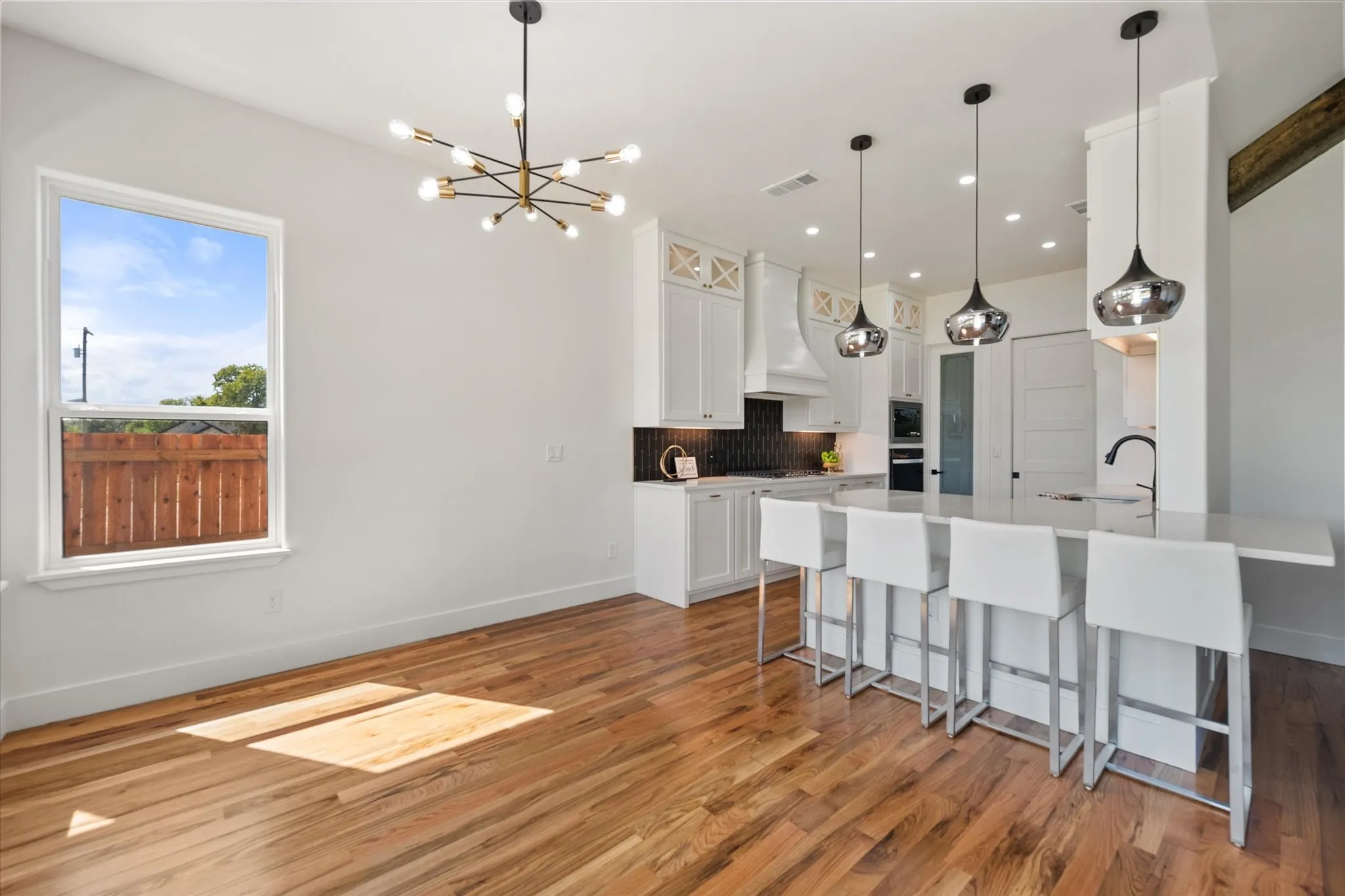 Spacious dining area