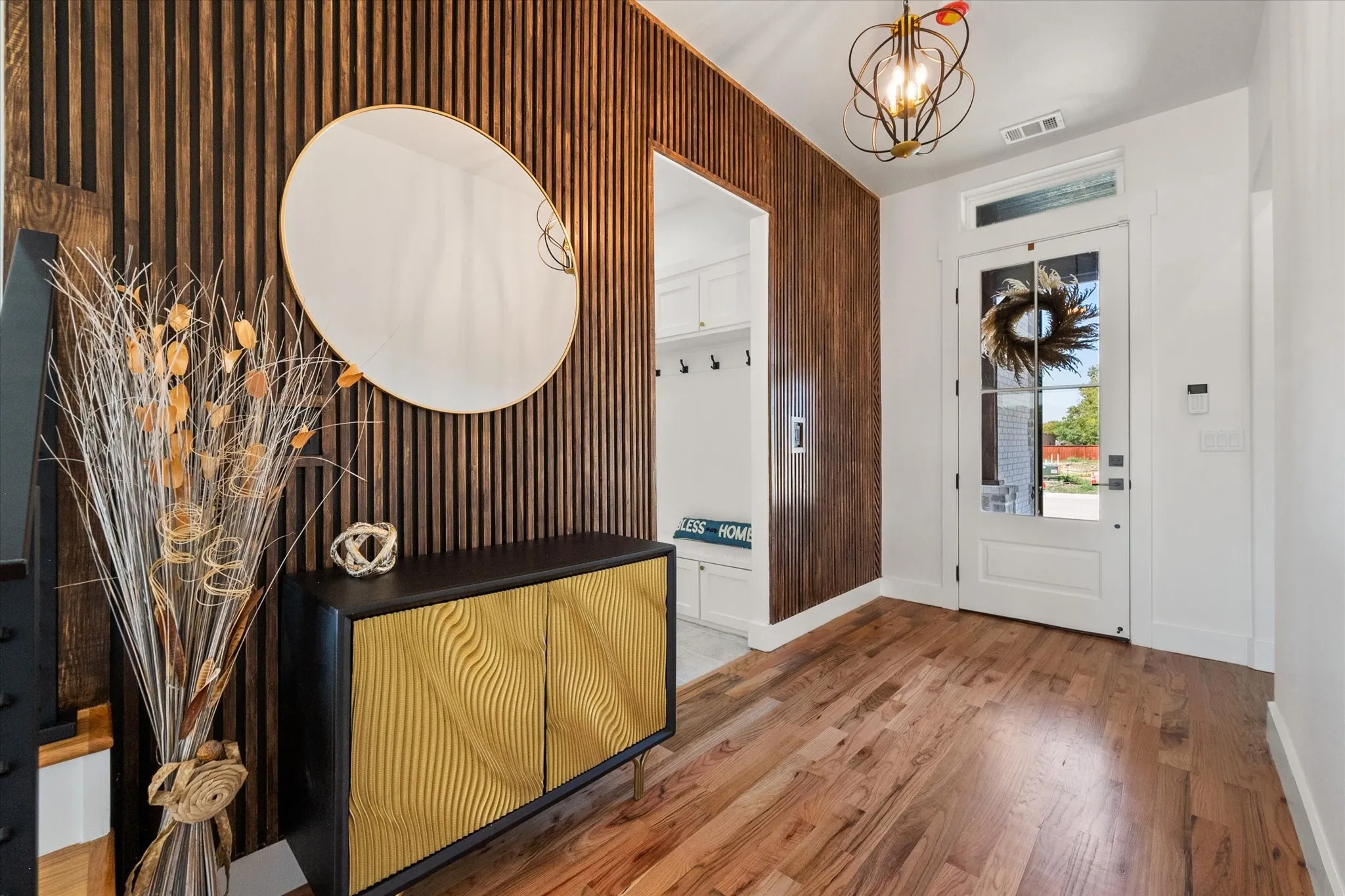 Real Wood Feature Wall