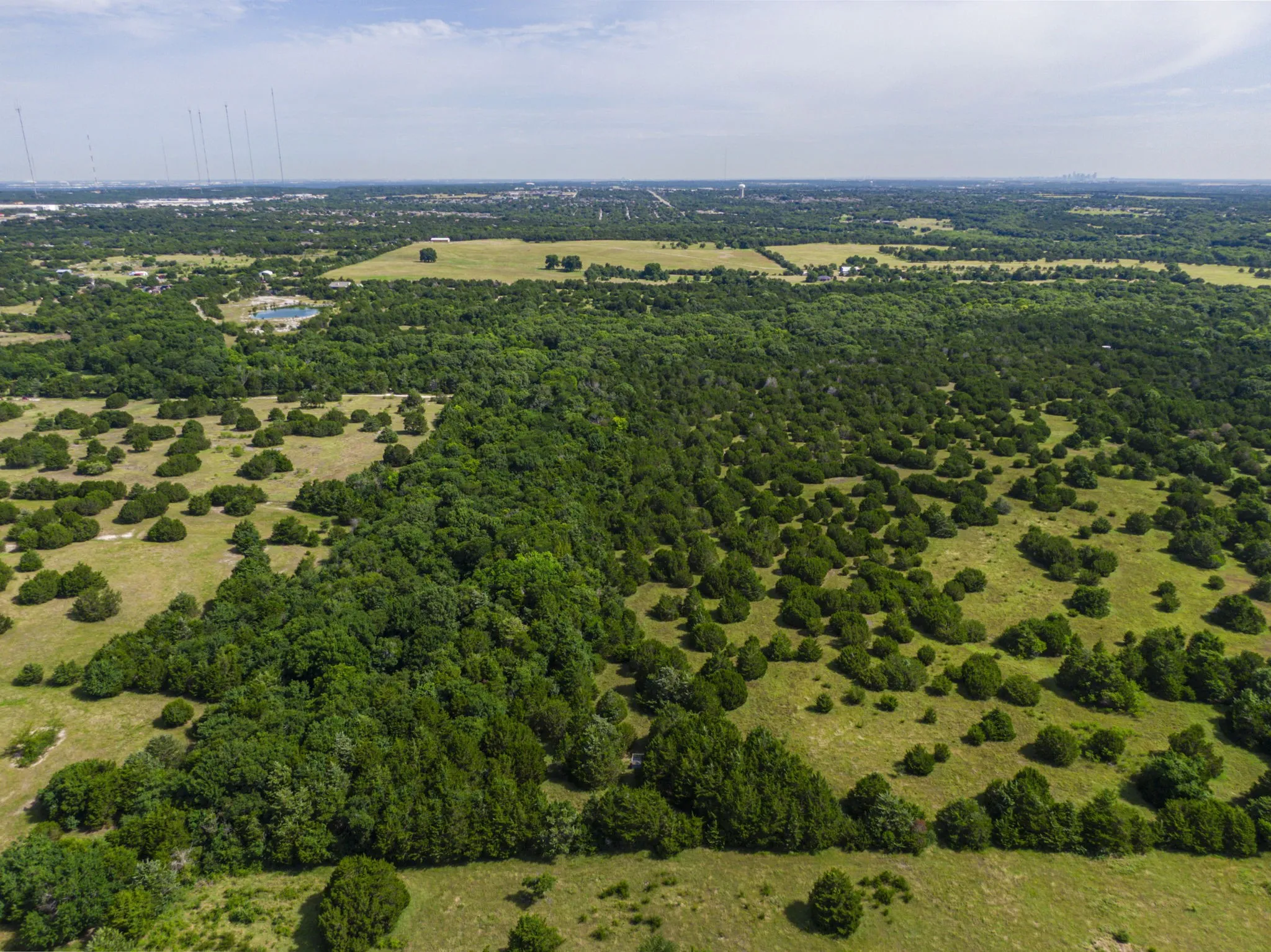 Aerial view of property's location