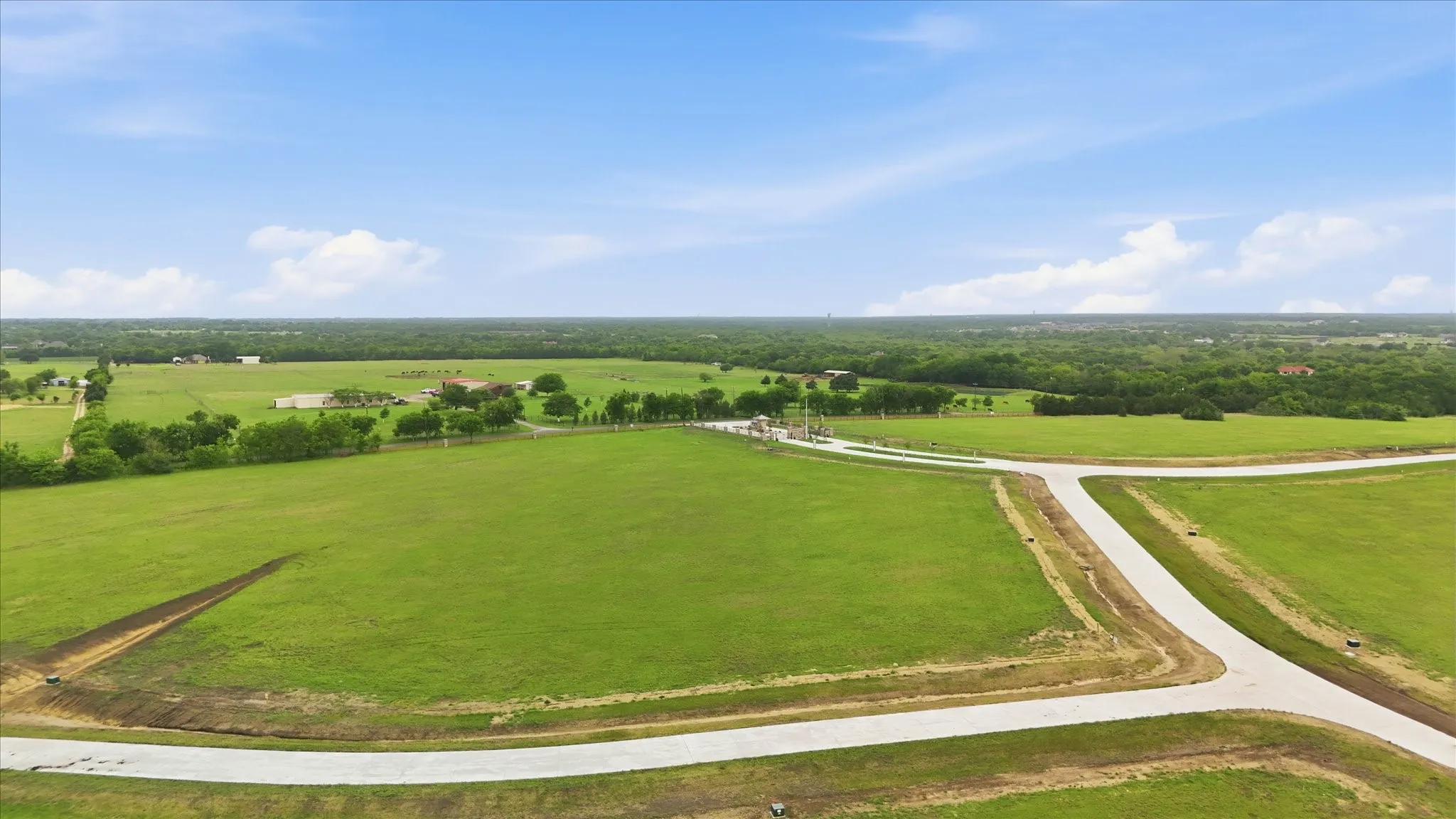 View of rural area with a pastoral area