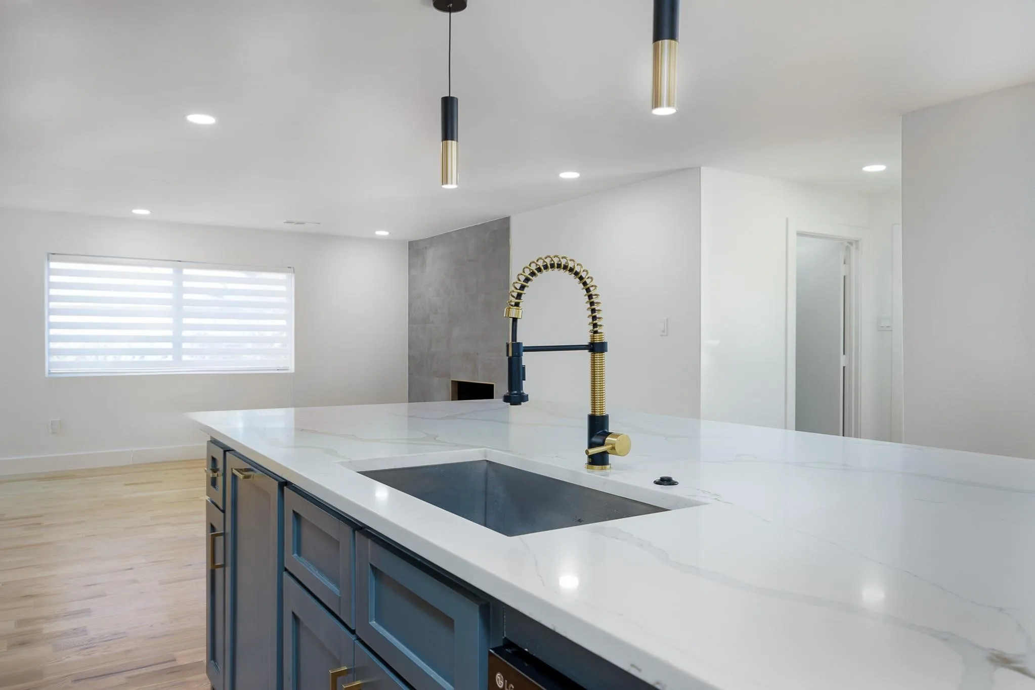 Designer fixtures and generous prep space