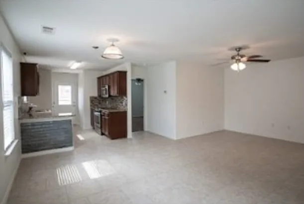Living, dining, and kitchen - Unit 823
