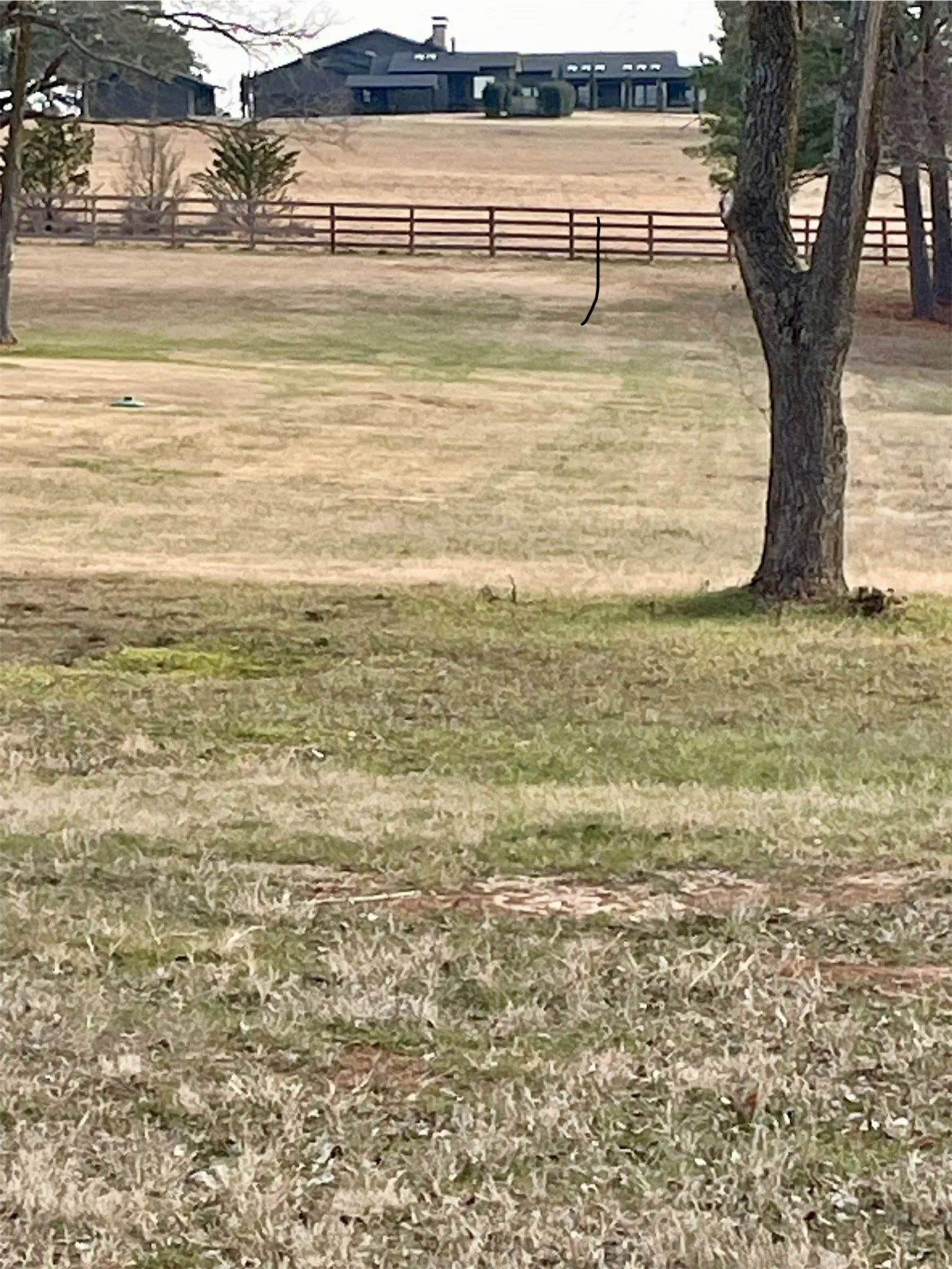 View of community with a rural view, a lawn, and fence
