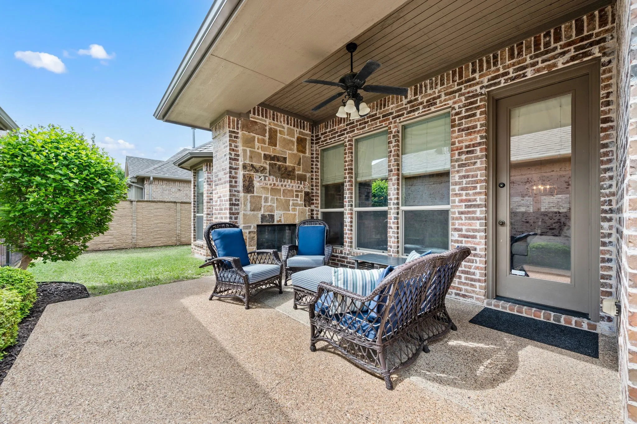Additional patio view