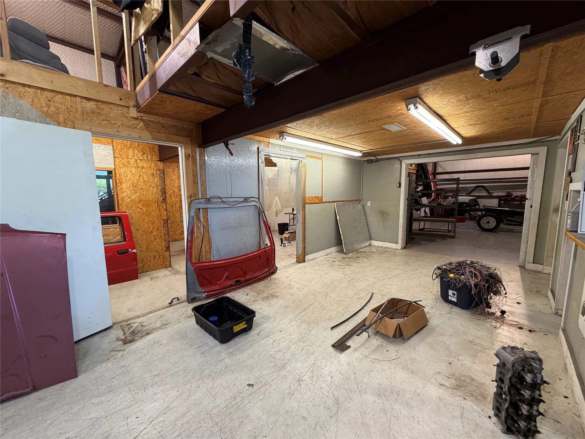Below grade area featuring a garage