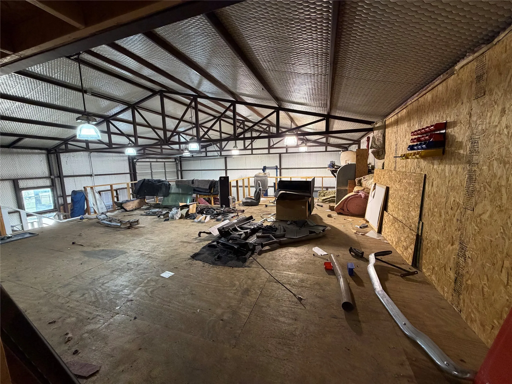 Miscellaneous room featuring metal wall