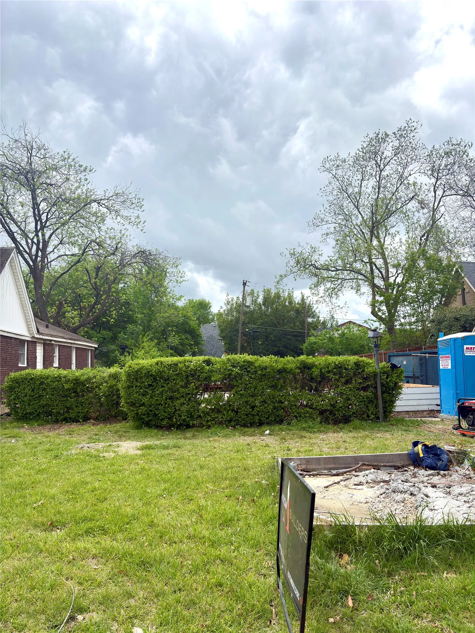 Brand new custom home being built next door!