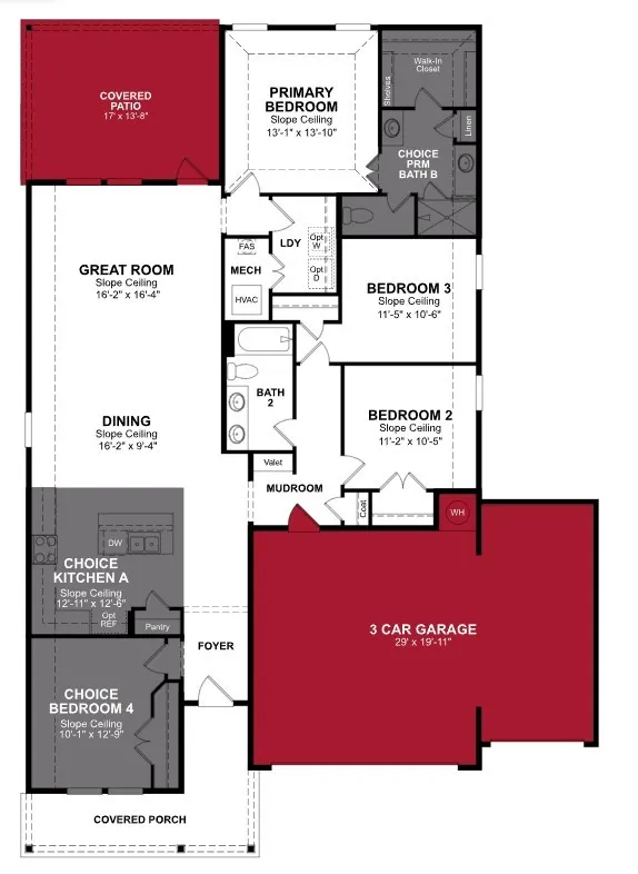 Beazer Homes Goodland Carson Floorplan.