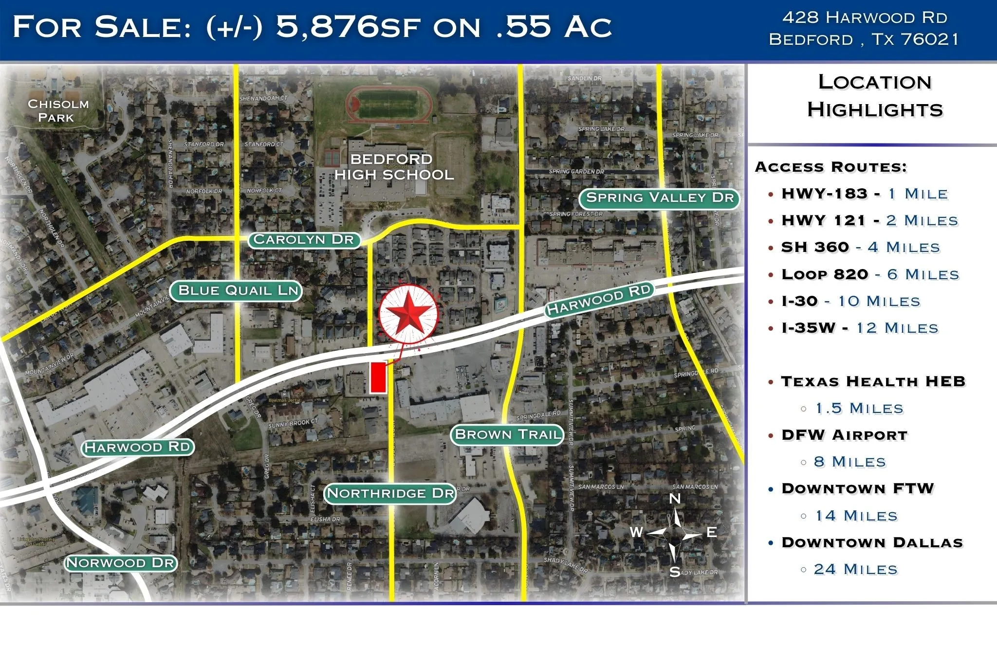 Office For Sale in Tarrant County , 428 Harwood Road, Bedford, Texas 76021, 0, 0, Garage spaces, 0 Sqft, built in 1984, Preowned, mls#21238890, Real Estate Agent in Bedford, Homes For Sale in Tarrant county, Homes For Sale in Bedford, Realtor in Bedford Texas, Real Estate Brokerage Independent Realty Texas, Luminita Cordes Realtor
