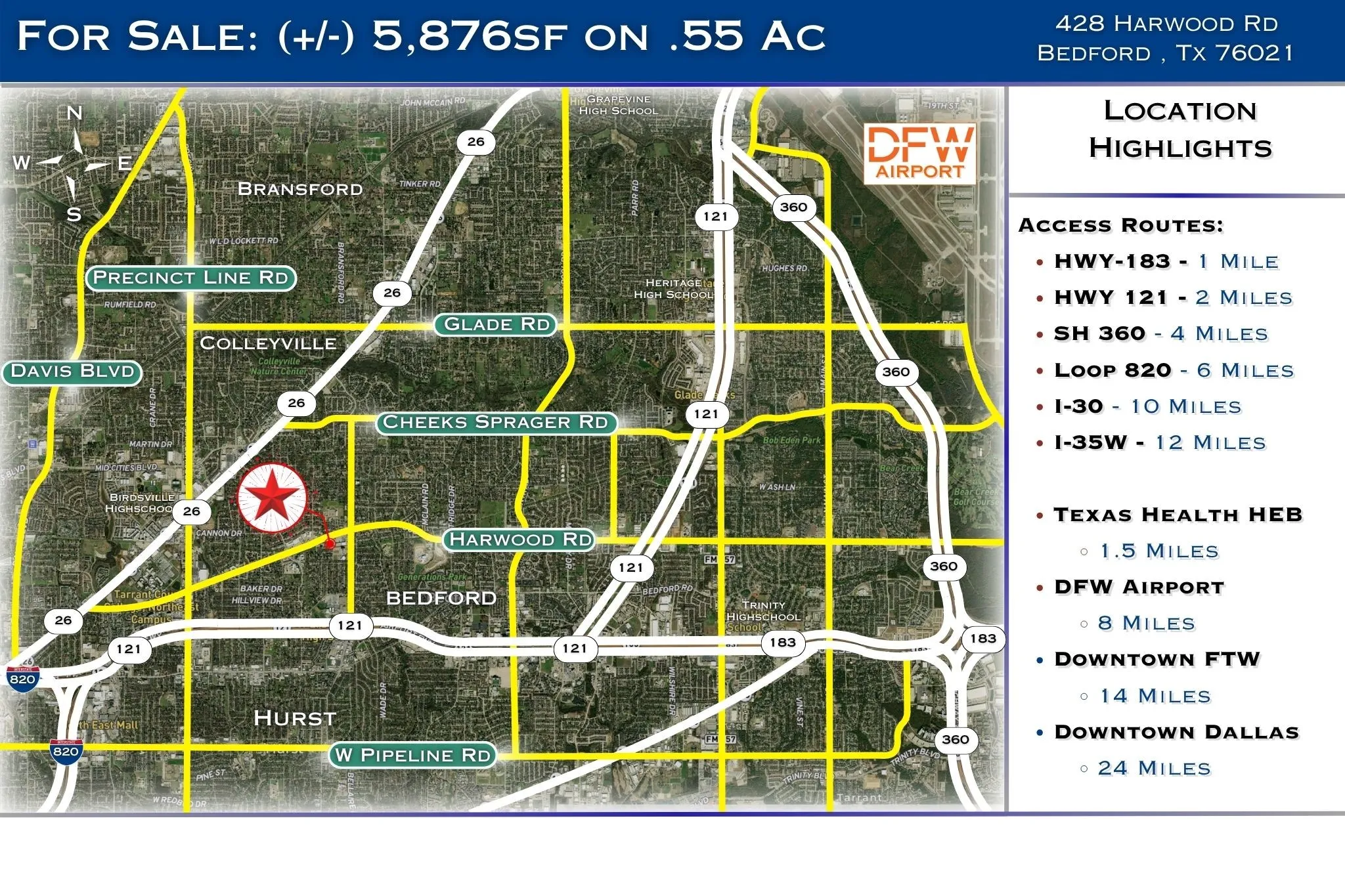 Office For Sale in Tarrant County , 428 Harwood Road, Bedford, Texas 76021, 0, 0, Garage spaces, 0 Sqft, built in 1984, Preowned, mls#21238890, Real Estate Agent in Bedford, Homes For Sale in Tarrant county, Homes For Sale in Bedford, Realtor in Bedford Texas, Real Estate Brokerage Independent Realty Texas, Luminita Cordes Realtor