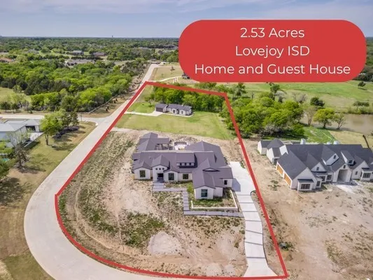 Luxury Opportunity for you to finish out your dream home while living onsite in Lovejoy ISD