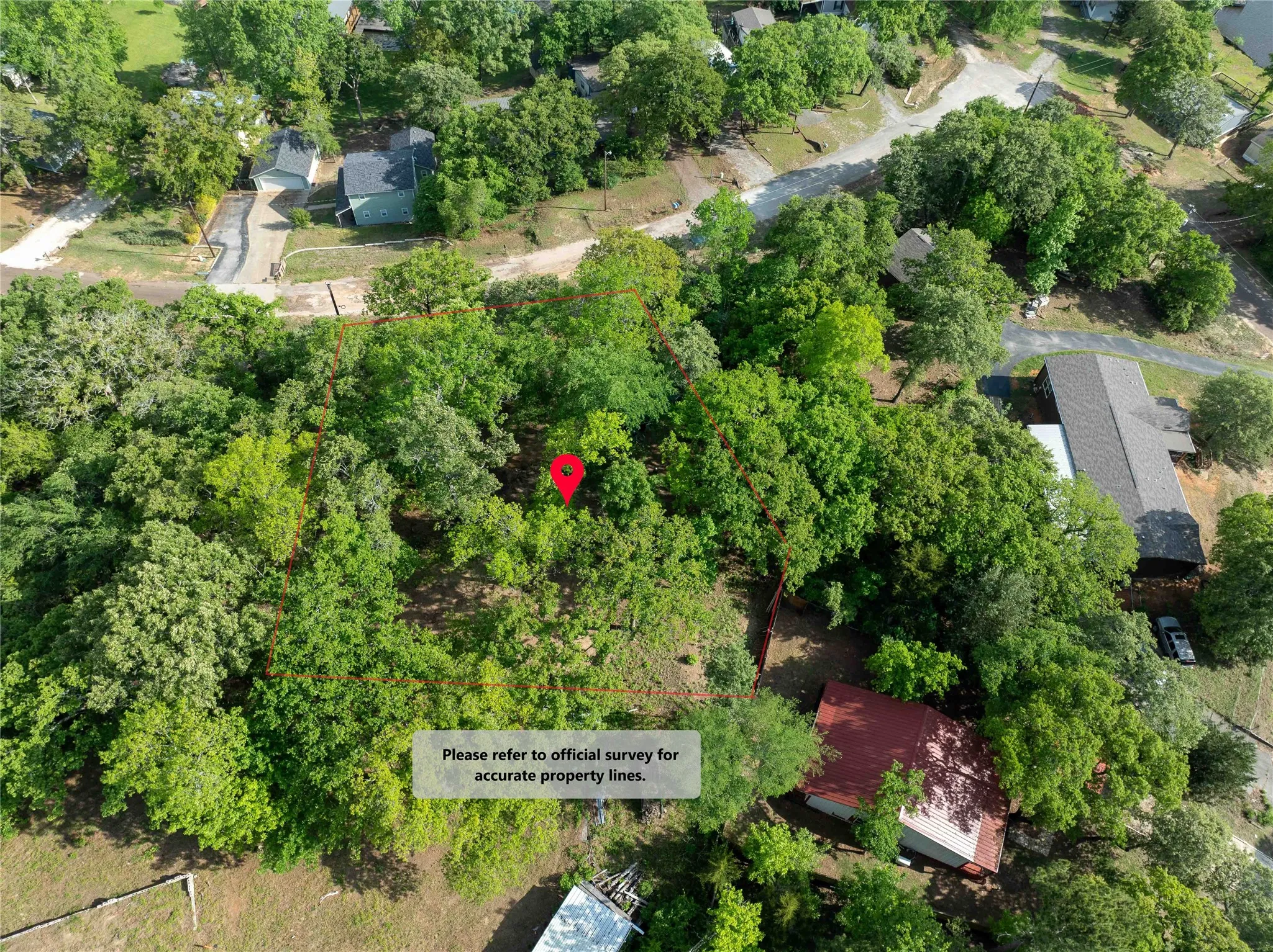 view of property from above