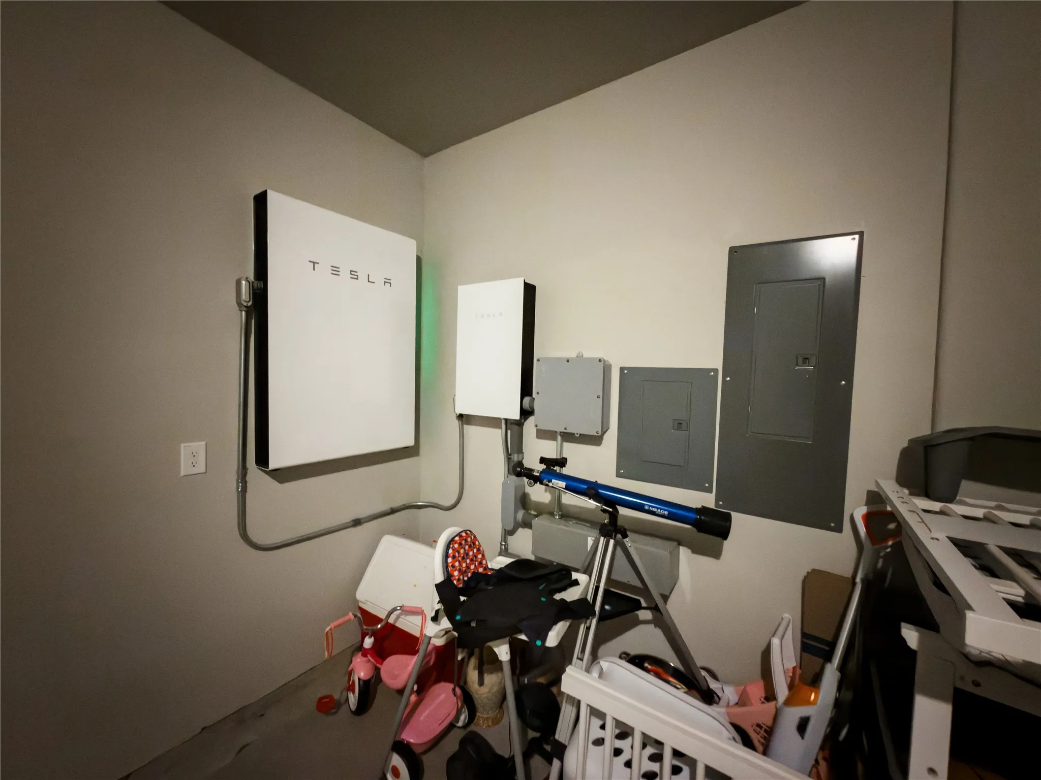 Misc room with electric panel