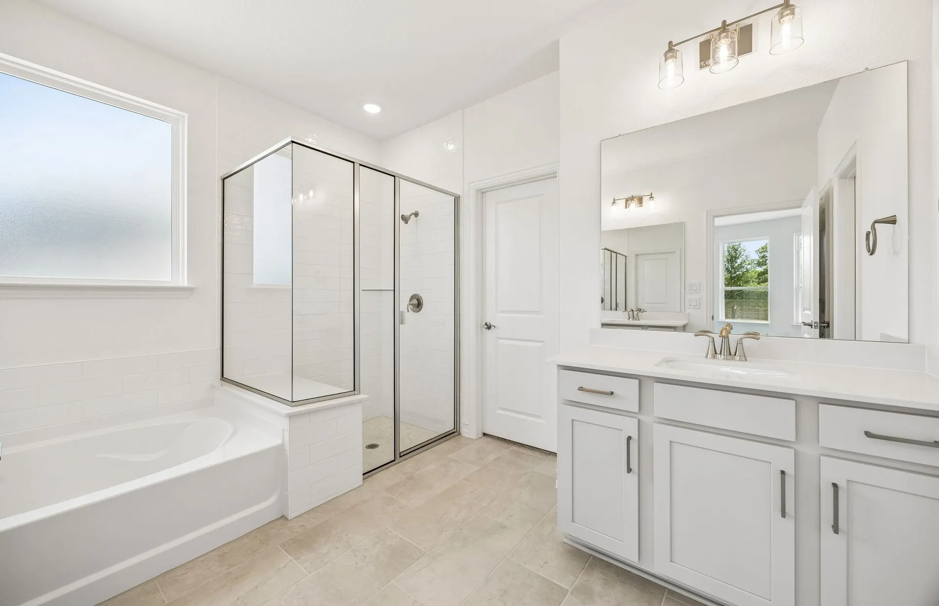 Separate tub and shower in primary bath