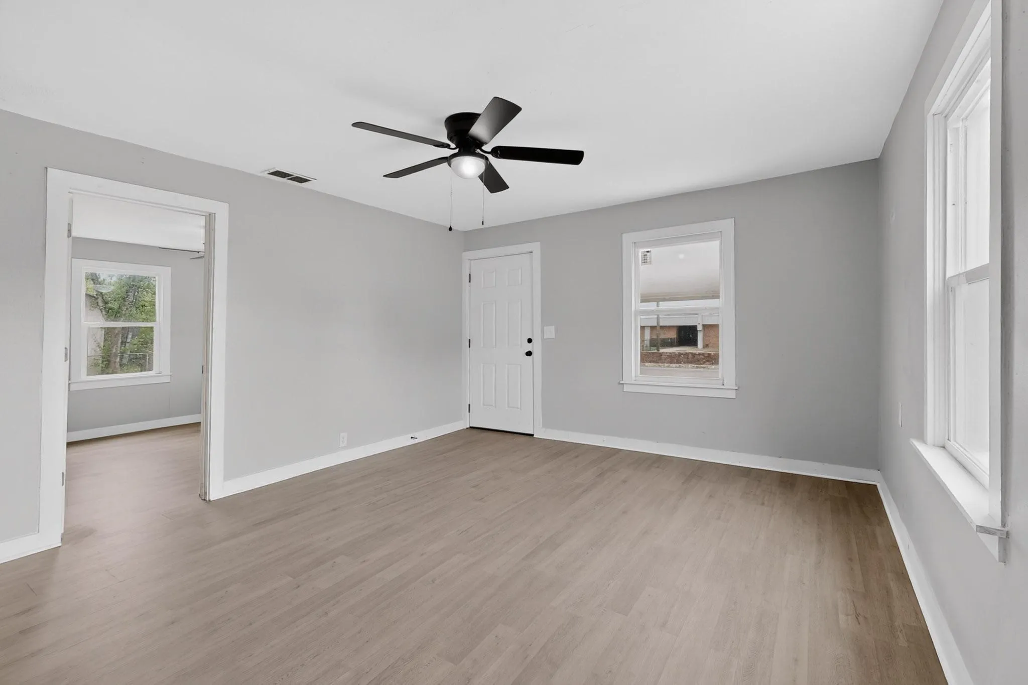 Front entry into the living room