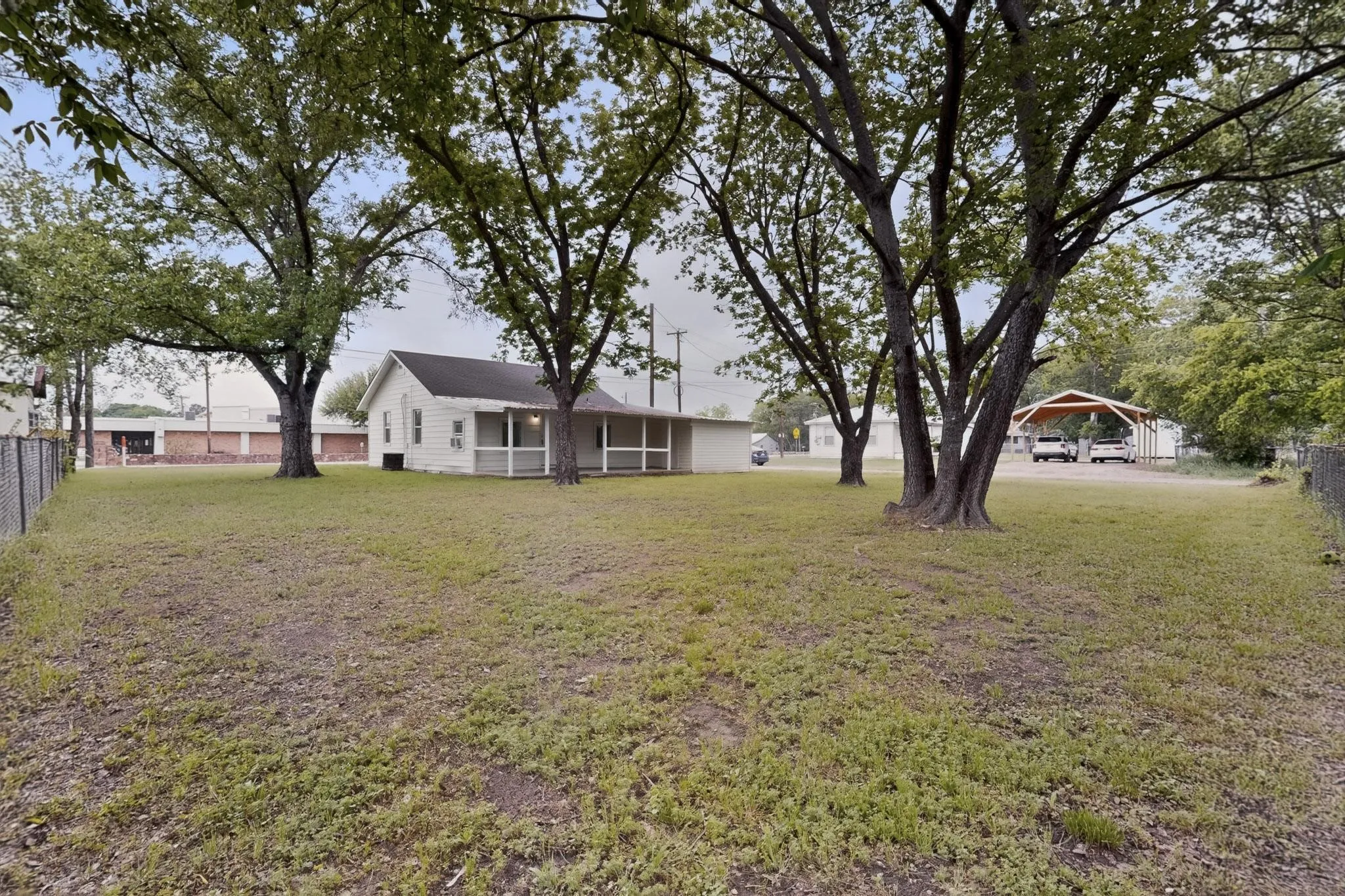 View from the back of the yard.