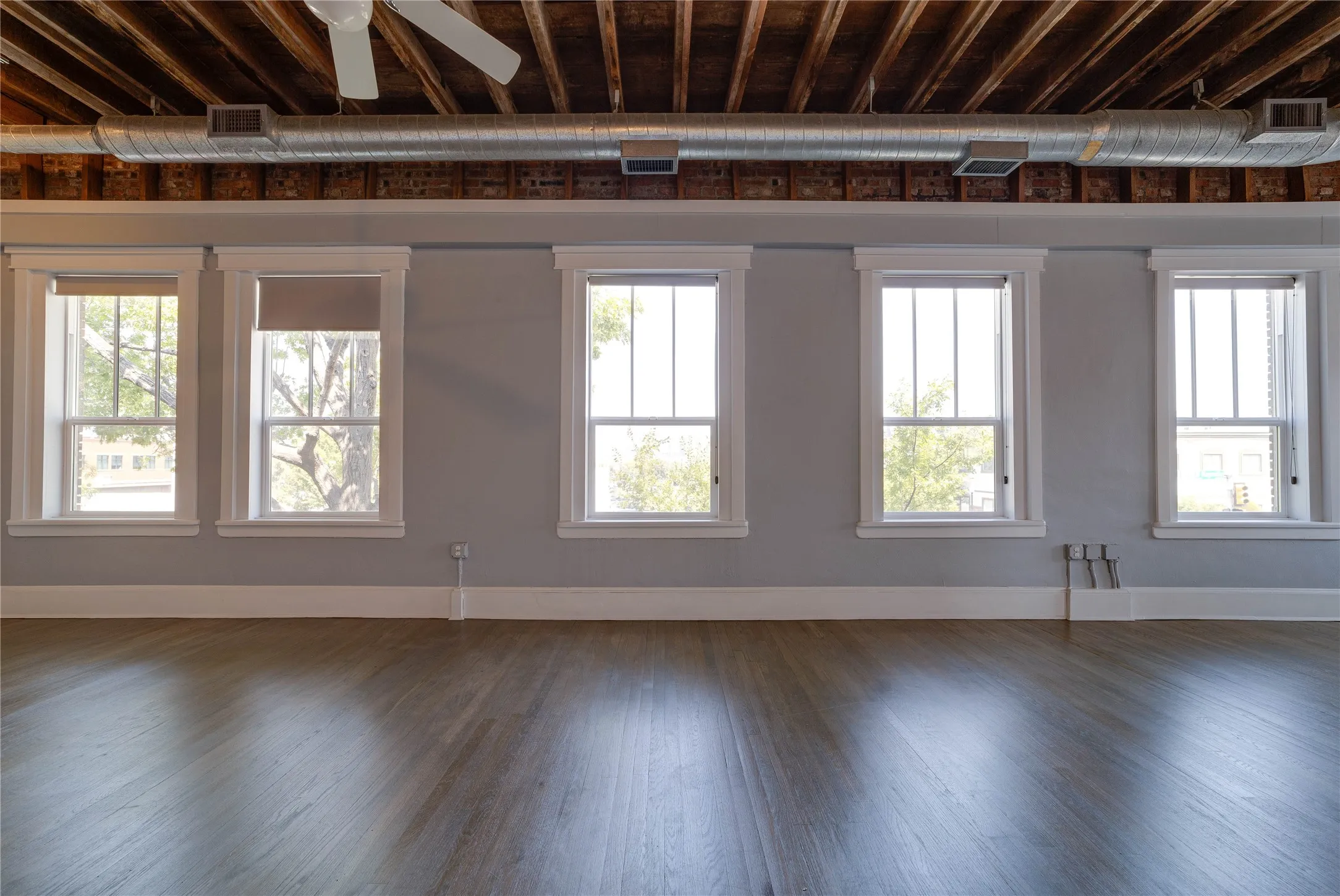 Wall of windows that flood the space with incredible light