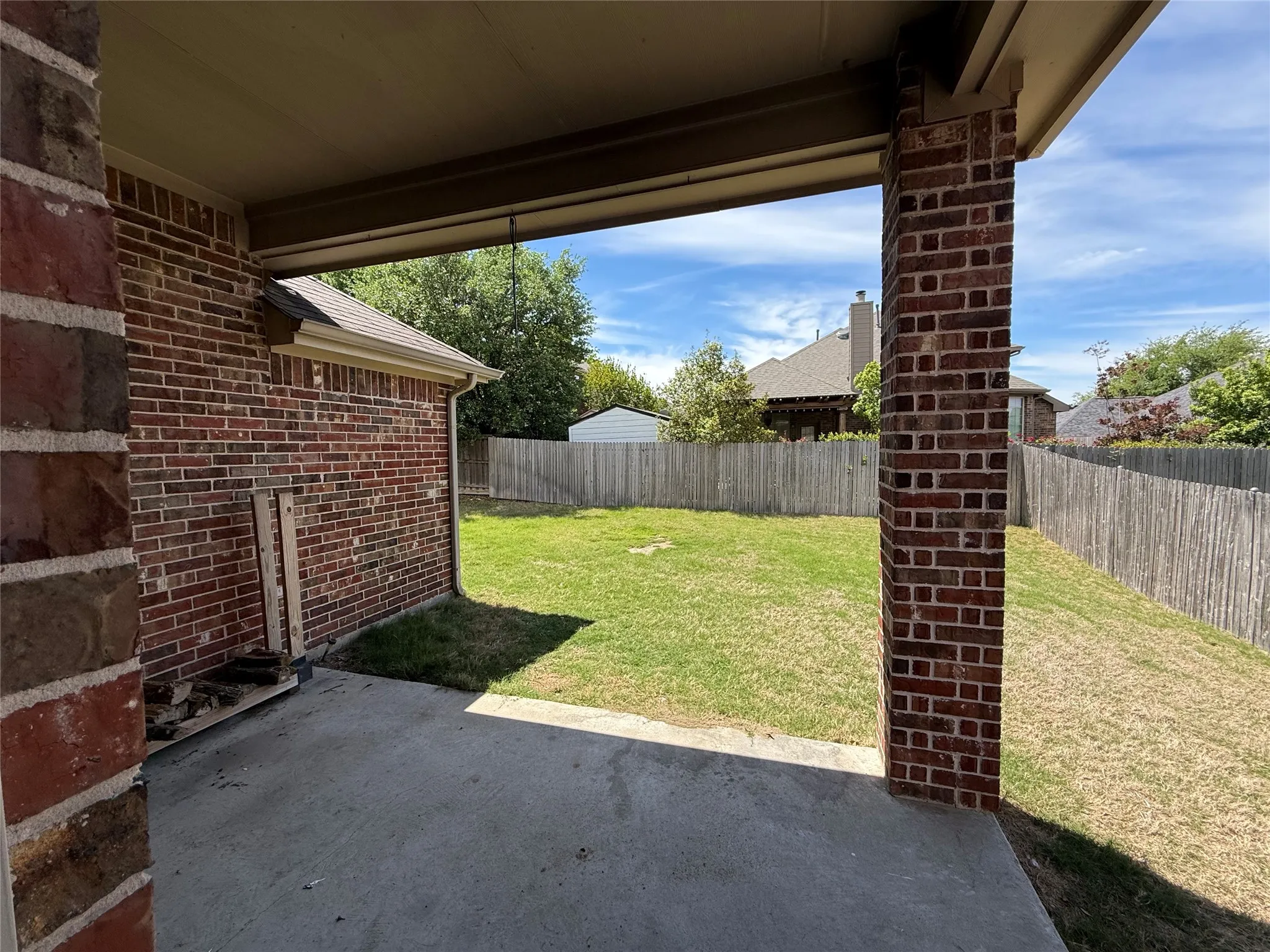 Covered patio