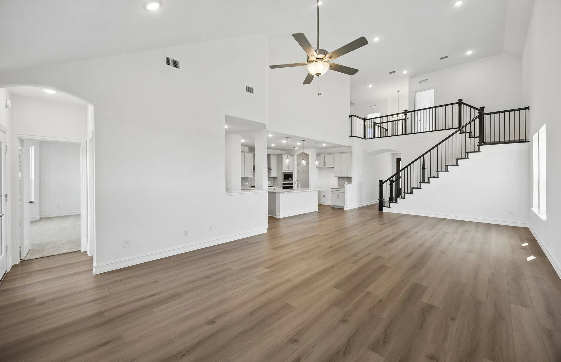 Soaring ceilings in gathering room
