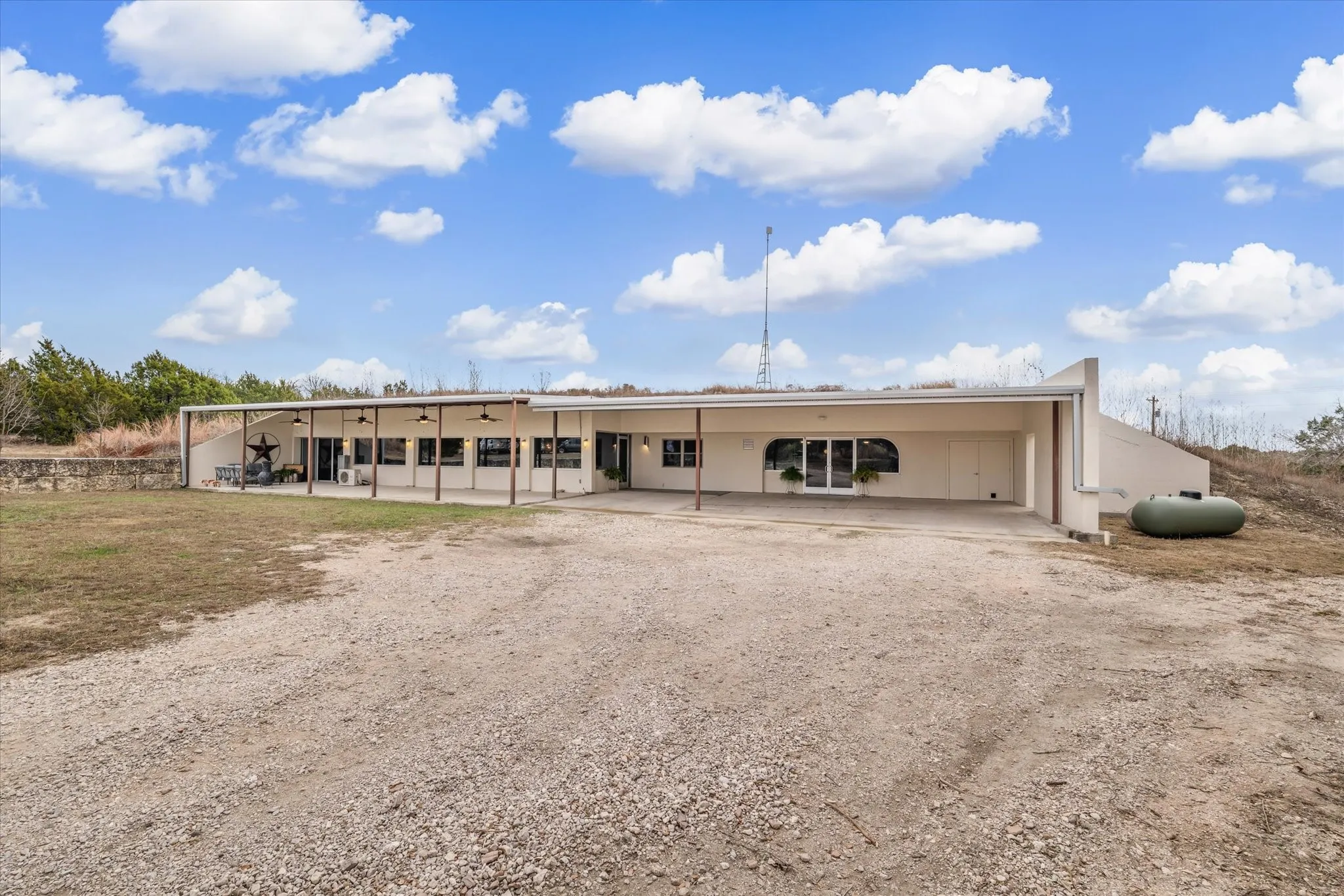 Front of structure
