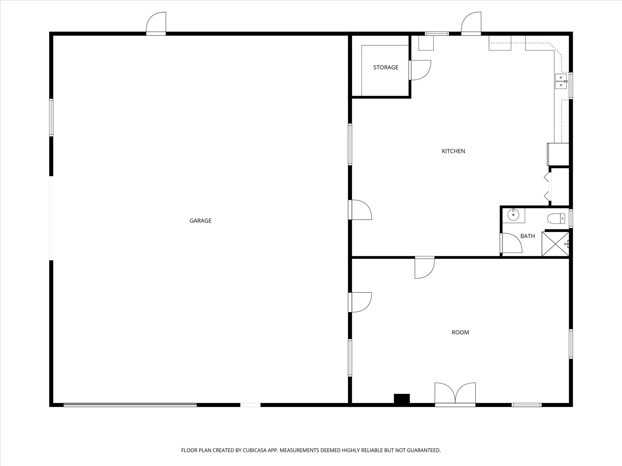 View of workshop floor plan