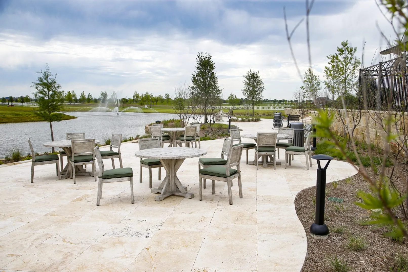 View of patio / terrace featuring outdoor dining space and a water view