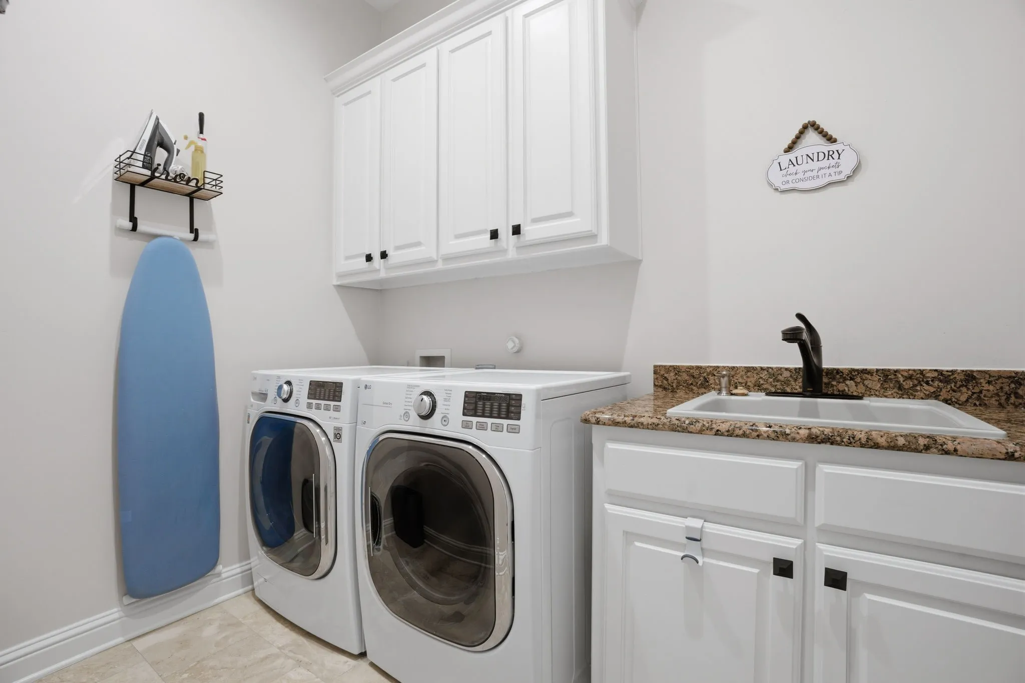 For those who appreciate a laundry room with space & organization...this is it.