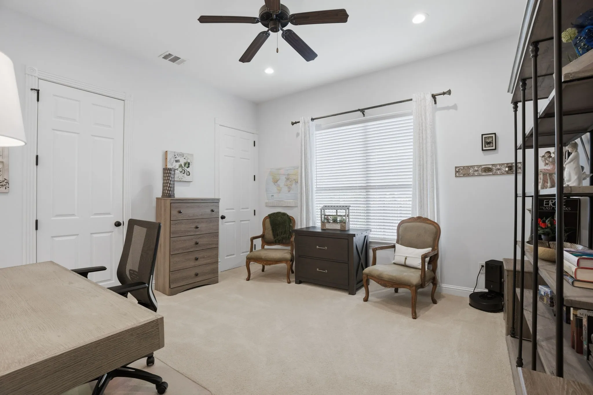 Bedroom 4, currently used as an office, is also very spacious.