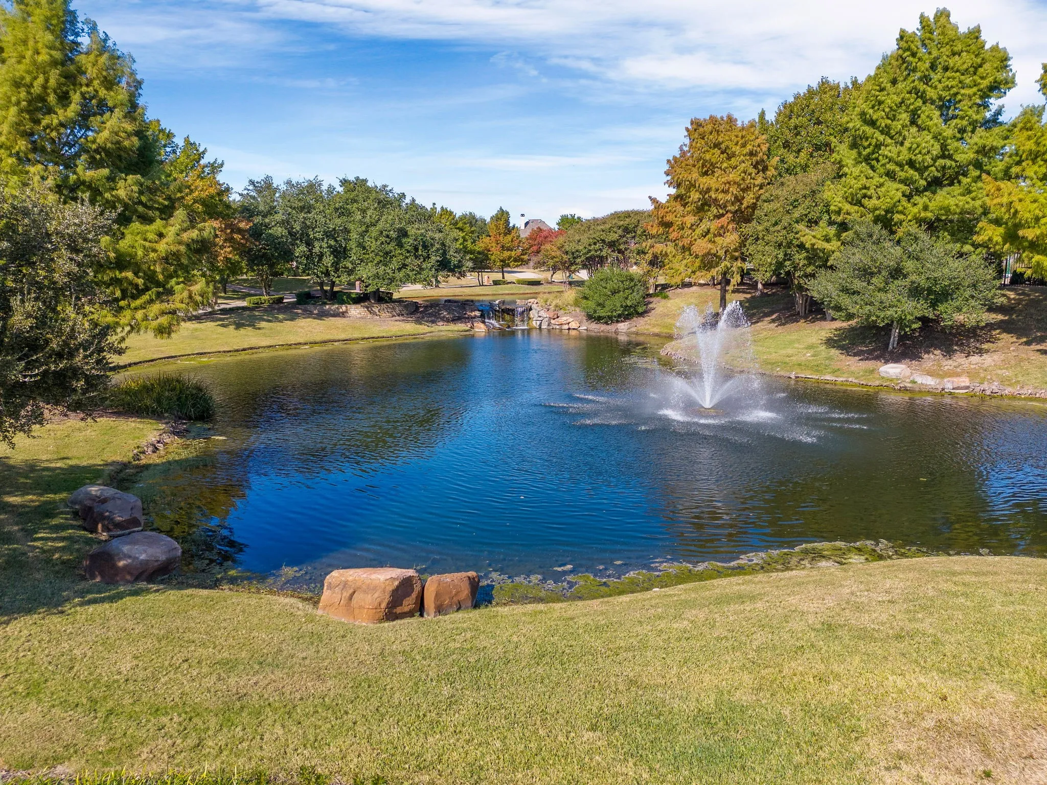 Want to try your hand at catch & release fishing? Or simply watch the many ducks that grace this pond. :)