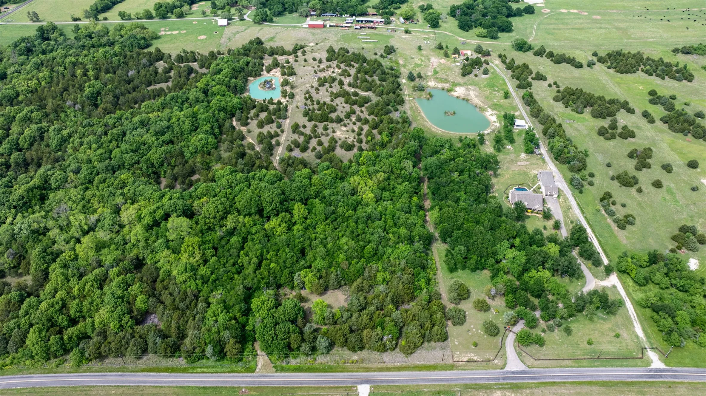 Aerial view of property.