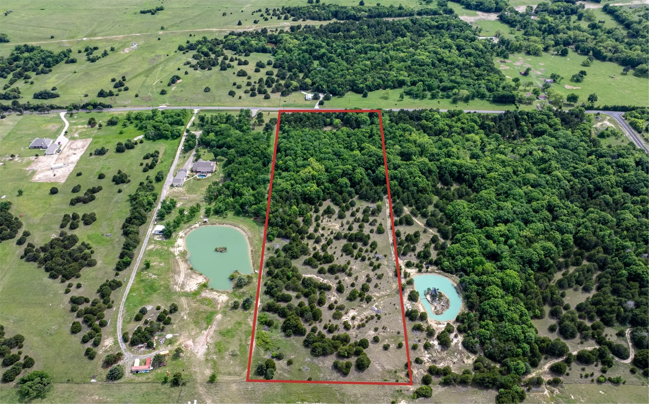 Aerial view of property.