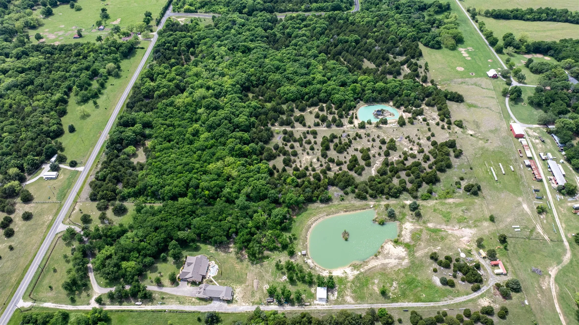 Aerial view of property.