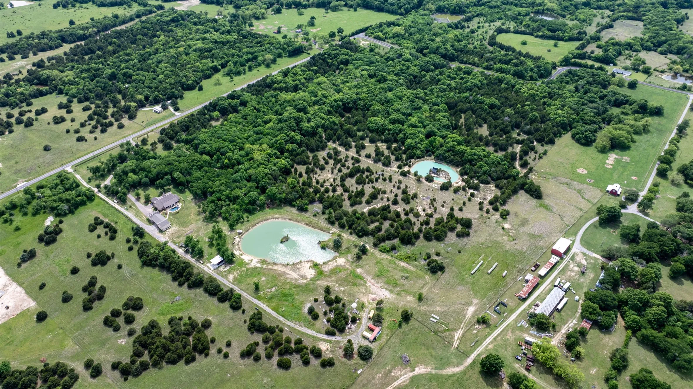 Aerial view of property.