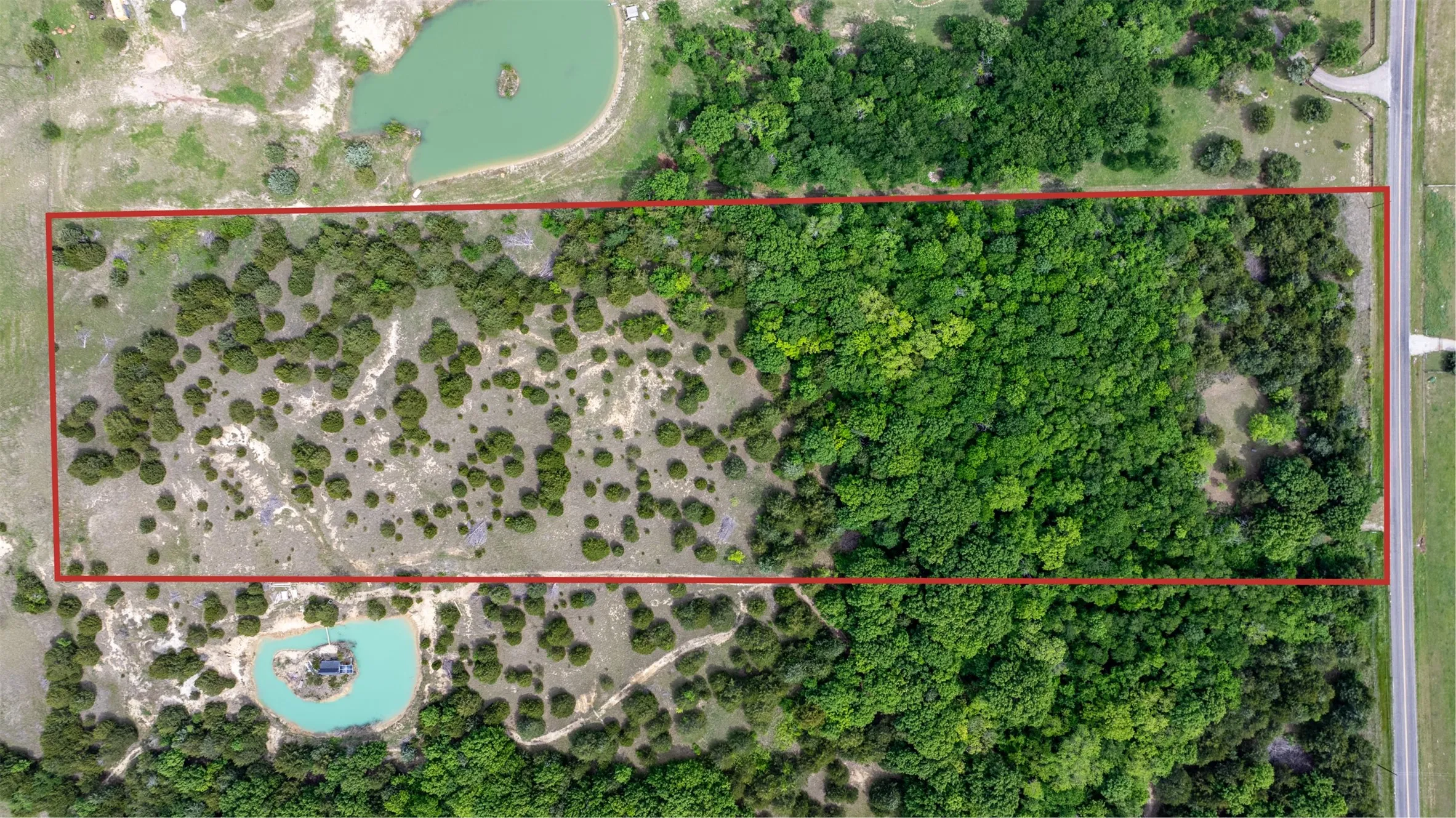 Aerial view of property.