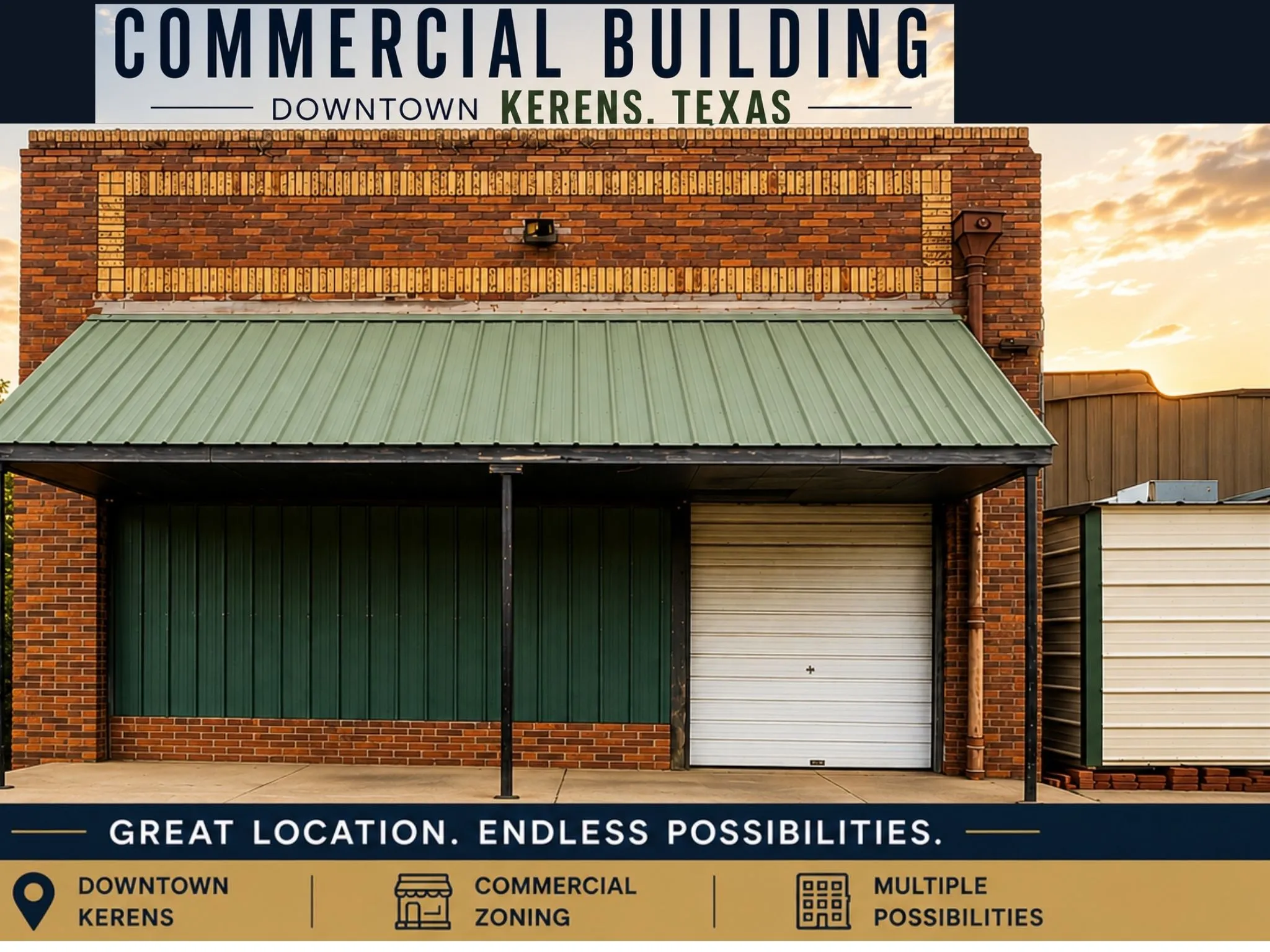 Warehouse For Sale in Navarro County , 120 3rd Street, Kerens, Texas 75144, 0, 0, Garage spaces, 0 Sqft, built in 1900, Preowned, mls#21241542, Real Estate Agent in Kerens, Homes For Sale in Navarro county, Homes For Sale in Kerens, Realtor in Kerens Texas, Real Estate Brokerage Independent Realty Texas, Luminita Cordes Realtor