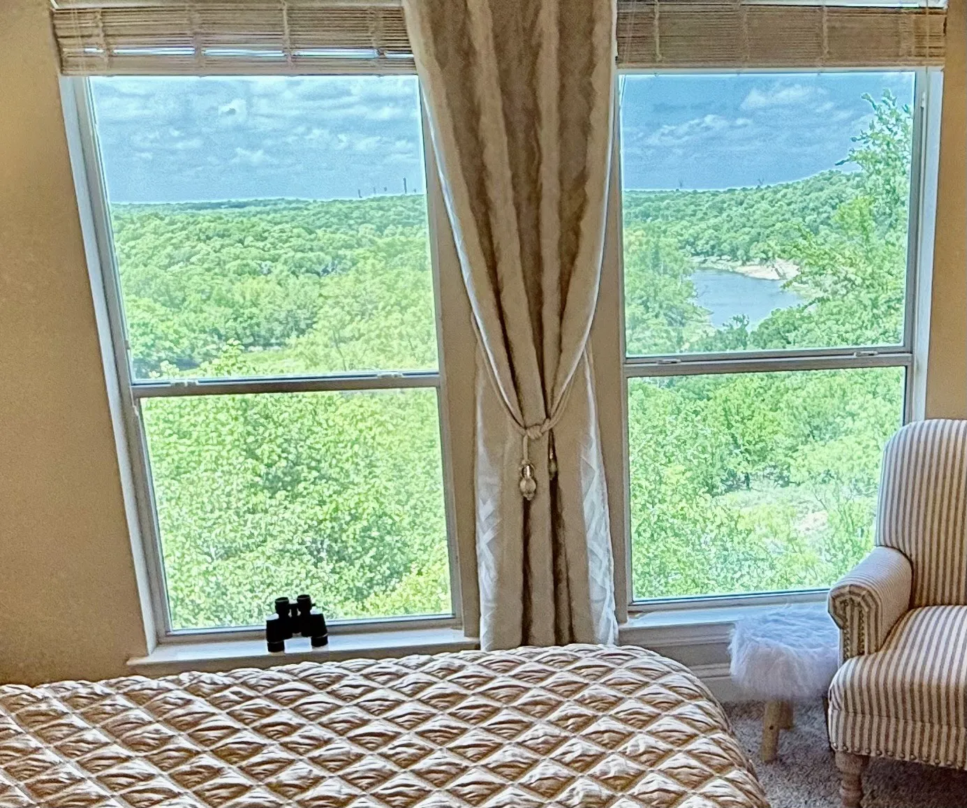 view from the upstairs bedroom