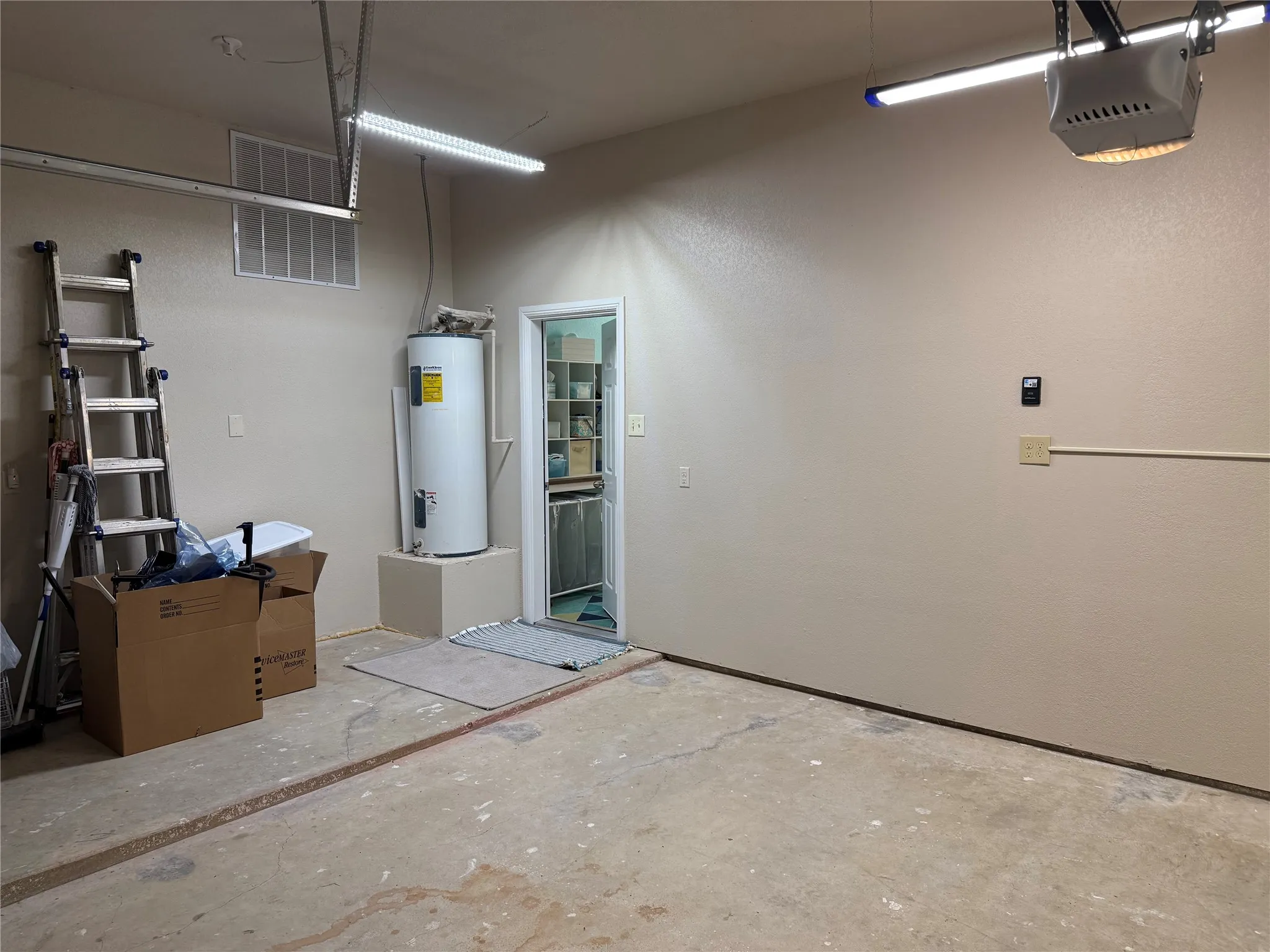 laundry room is in the garage