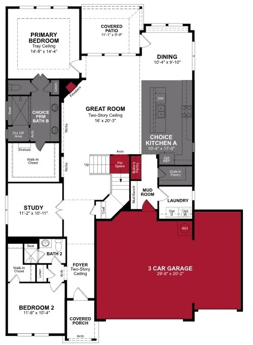 Beazer Homes Goodland Summerfield Floorplan.