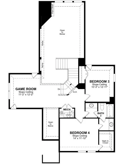 Beazer Homes Goodland Summerfield Floorplan.