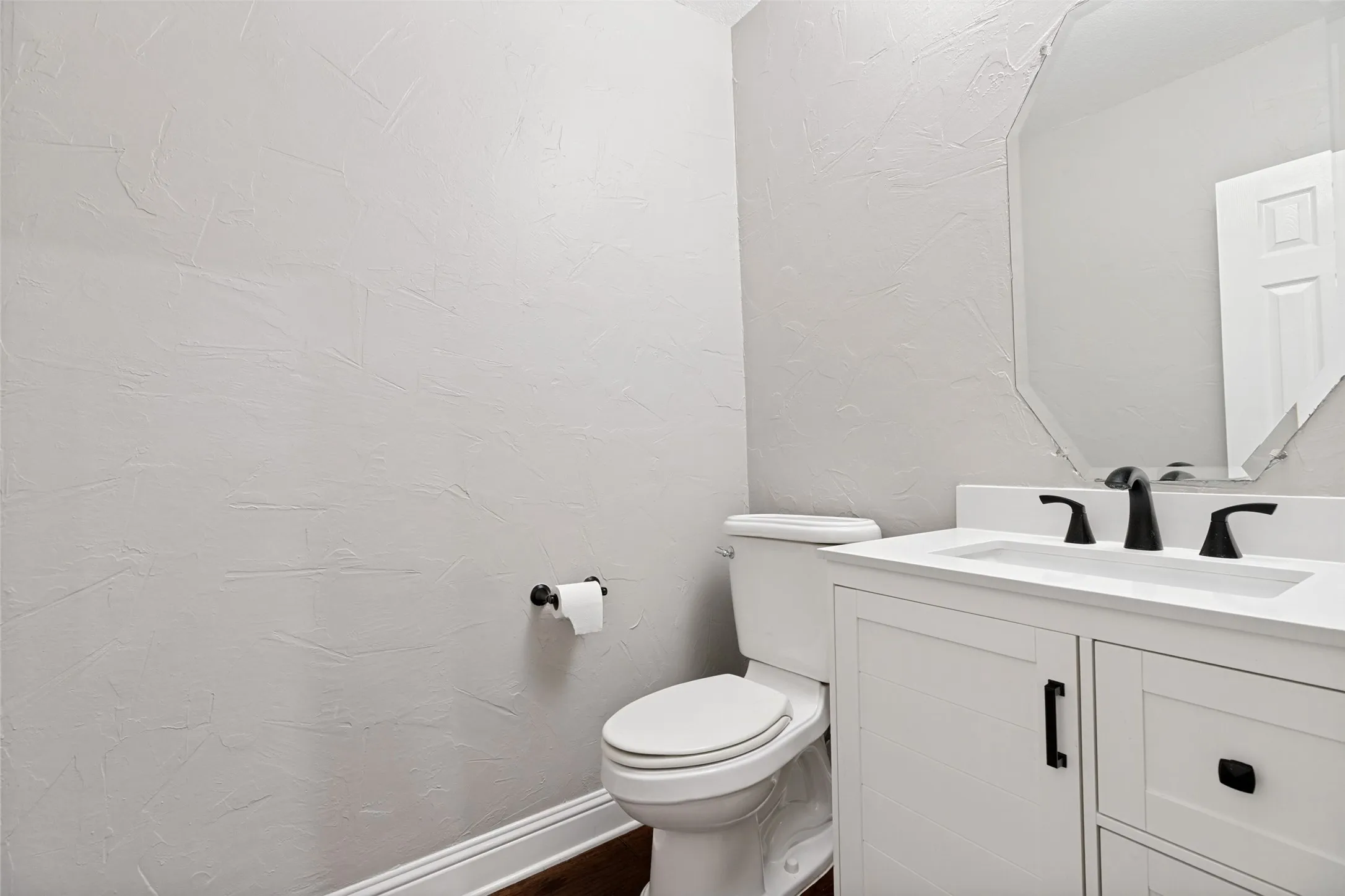 Updated downstairs guest bath.