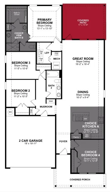 Beazer Homes Goodland Carson Floorplan.