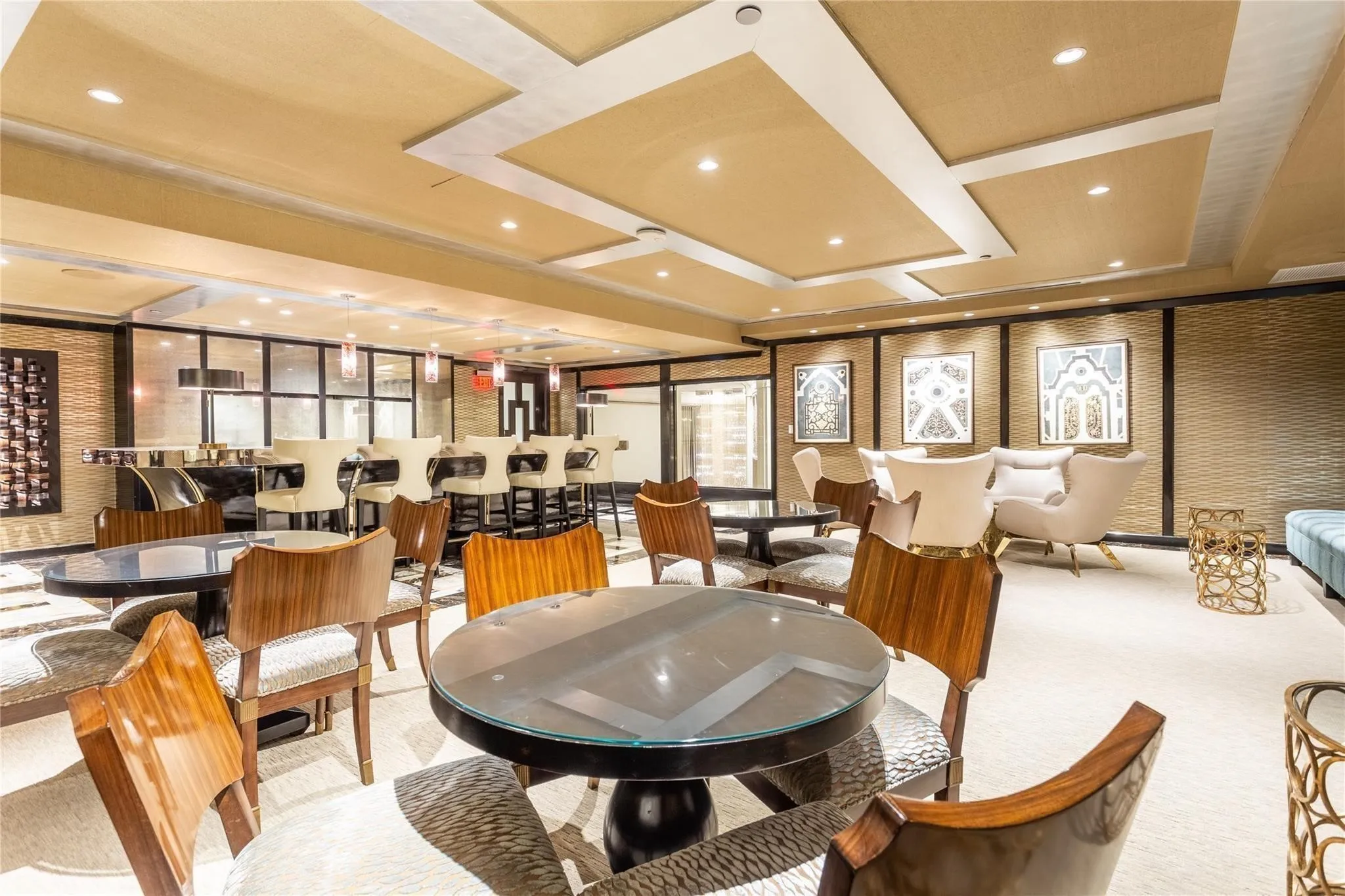 Owner's Lounge with honor bar is a perfect hang out spot.