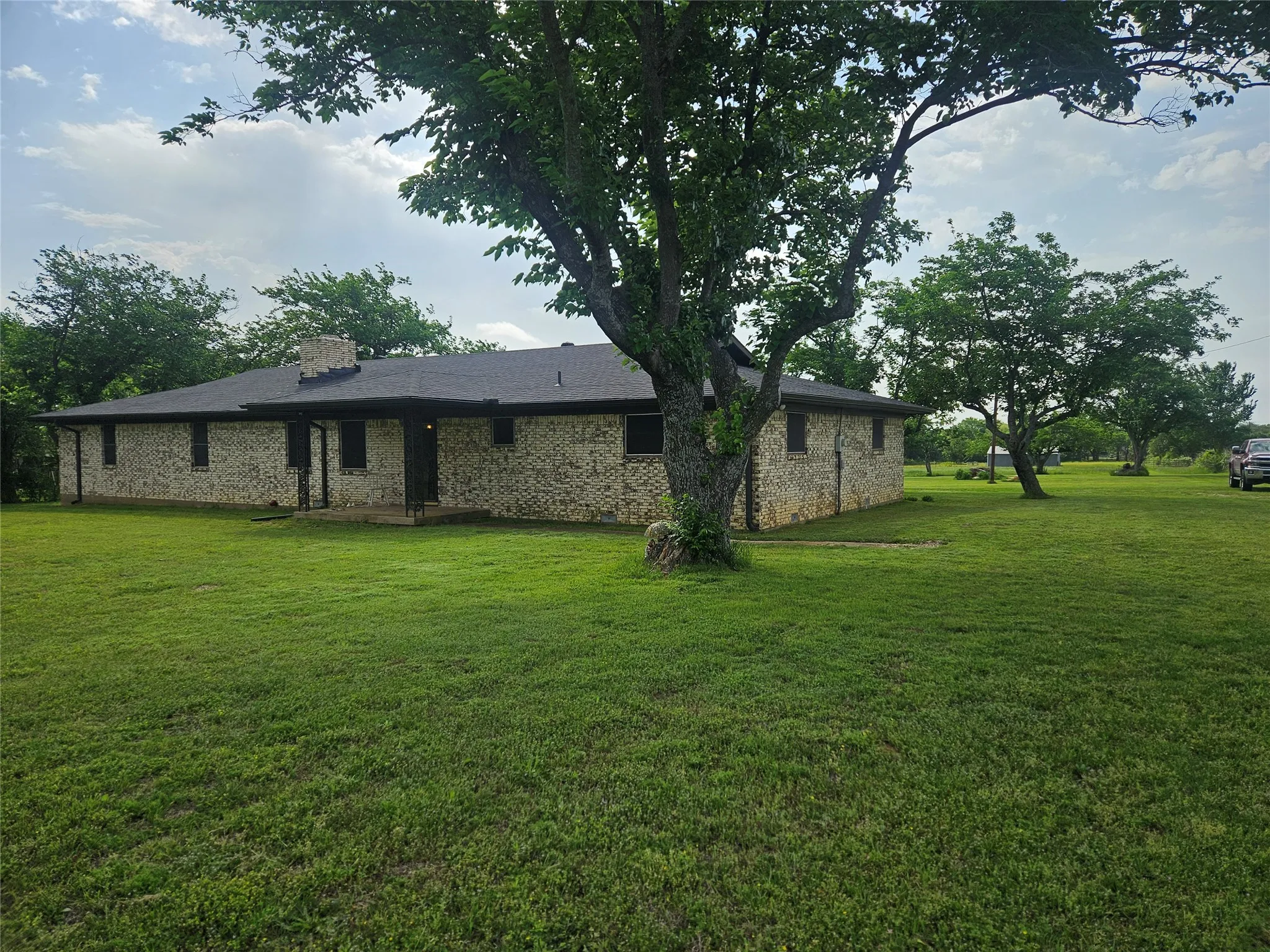 Front of the house, faces the county road
