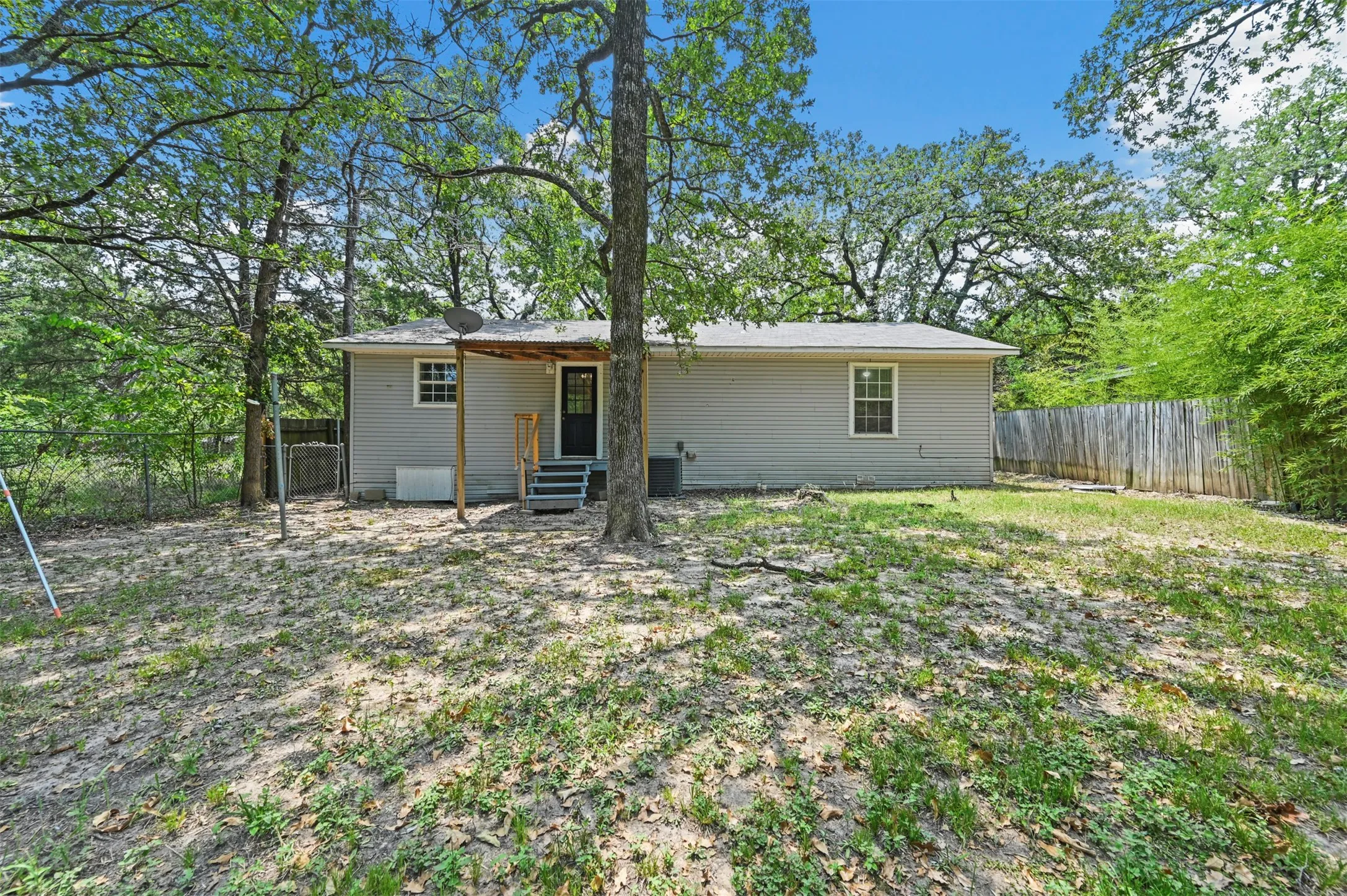 View of rear view of property
