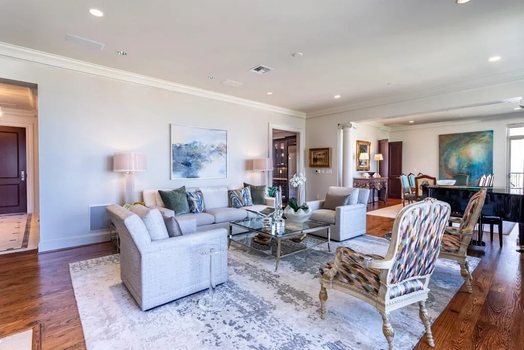 Living open to Kitchen & Dining.