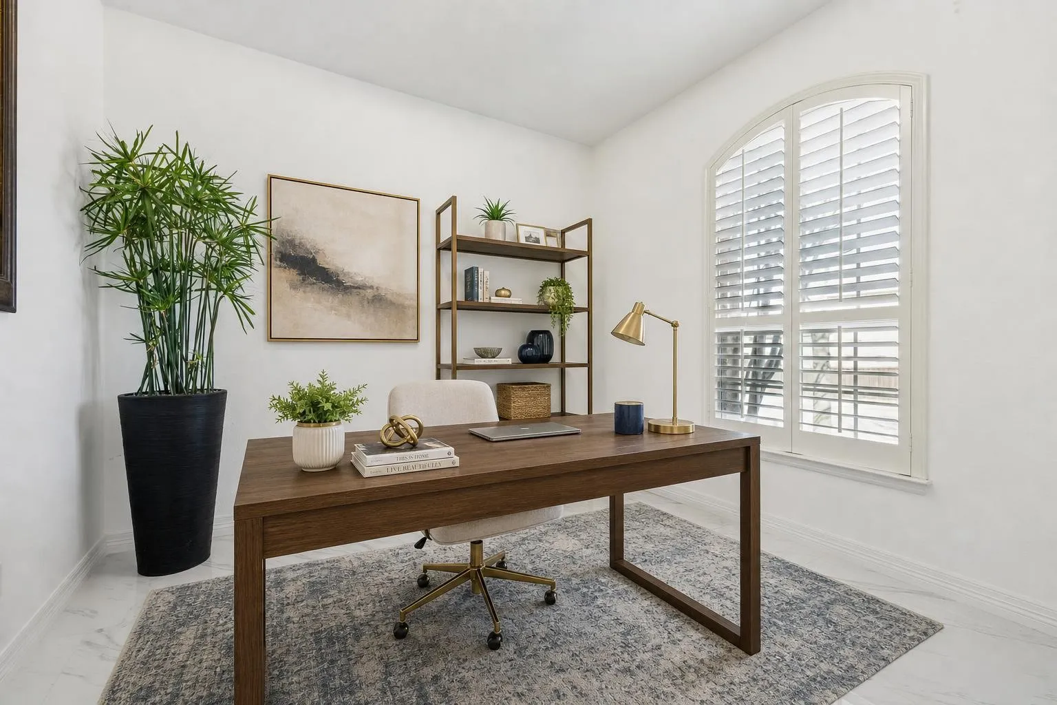 A true dedicated office for working from home, managing life, or creating a quiet library space.