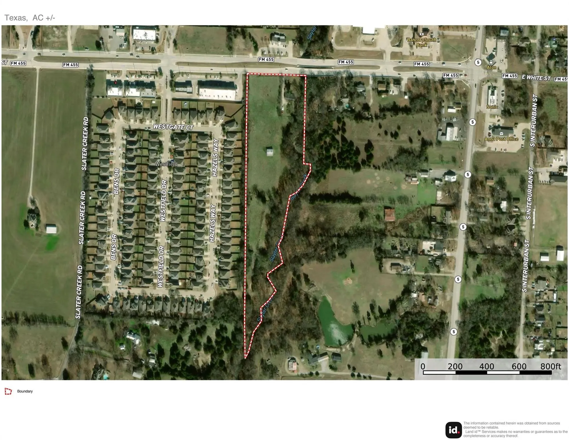 Property Boundary Map. Illustrating the property's perimeter and surrounding infrastructure