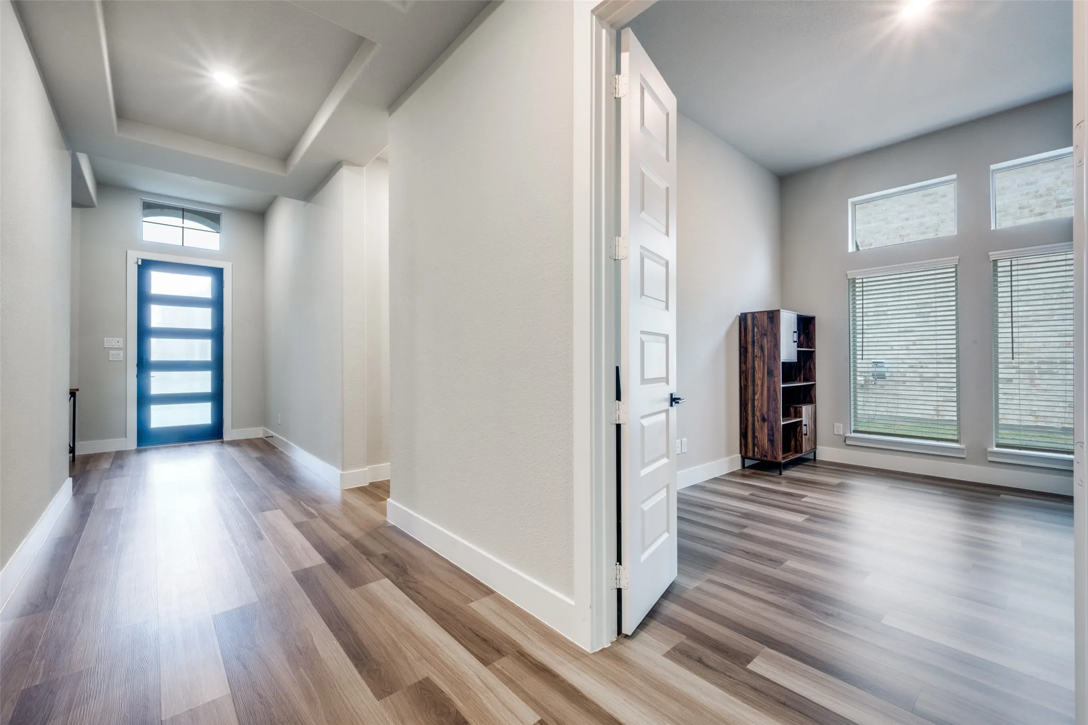 A perfect office space right off the wide entry hallway. Leave the doors open for tons of light or close them for privacy.