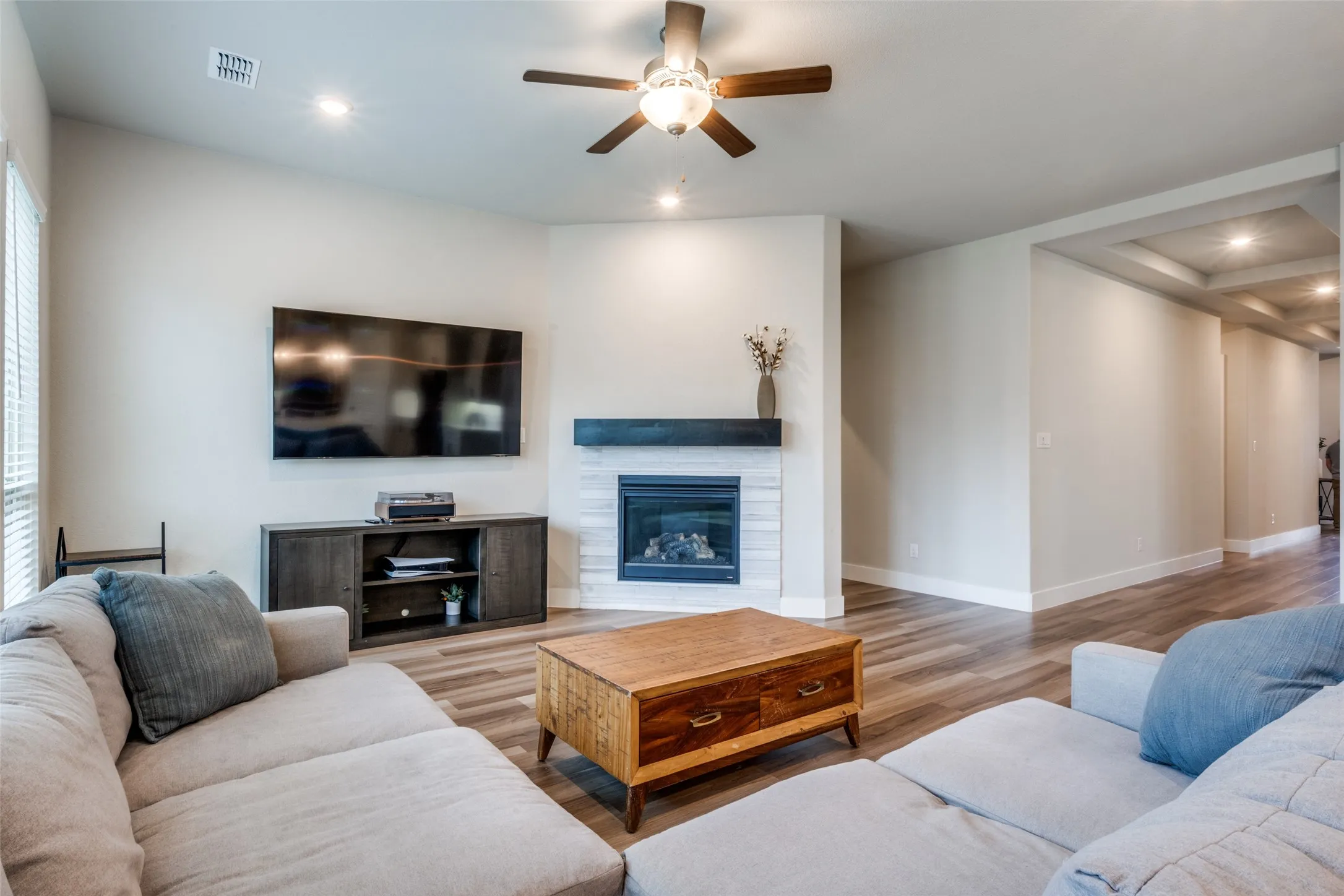 Plenty of space for a giant, cozy couch.